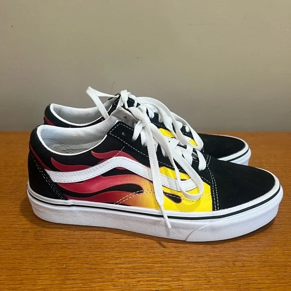 VANS Old Skool Flame Sneakers Size 8 - Picture 4 of 5